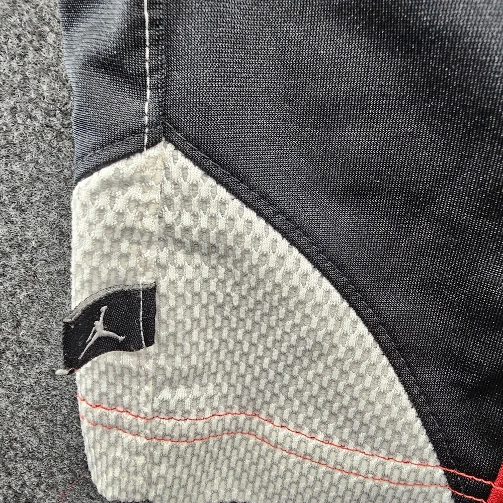 Jordan Men‎ Activewear Shorts L Red Jumpman Durasheen Dazzle Basketball